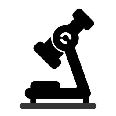 Mikroskop simgesi. vektör illüstrasyonu