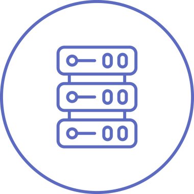 sunucu web simgesi vektör illüstrasyonu