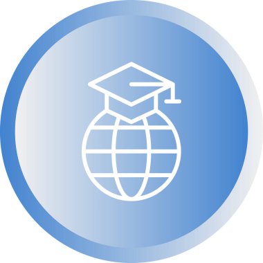 Eğitimin vektör illüstrasyonu modern simge