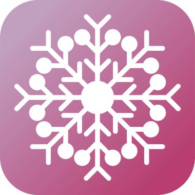 Kar Tanesi ikonu. vektör illüstrasyonu