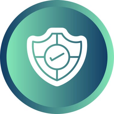 Web simgesi, vektör çizim kalkan 