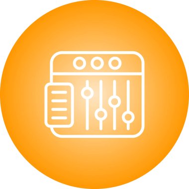 Modern bir simgenin vektör illüstrasyonu