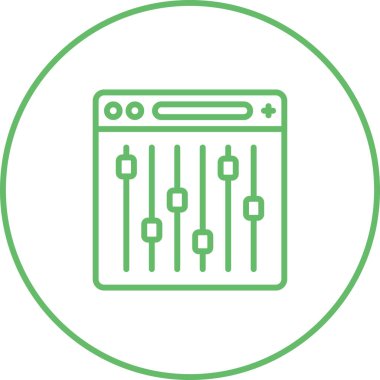 ayarları web simge vektör çizim 