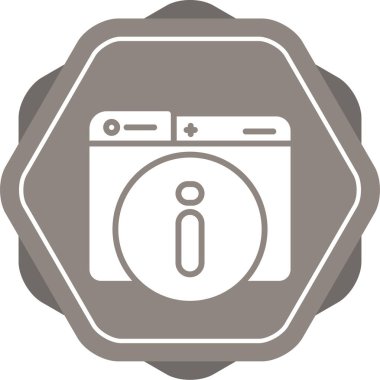 banyo ikonu vektör illüstrasyonu