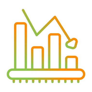 istatistiksel ok vektör çizimi çizelgesi