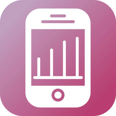 Akıllı telefon simgesinin vektör illüstrasyonu