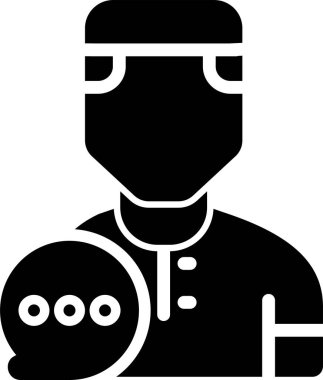 Avatar doktor simgesi katı stil