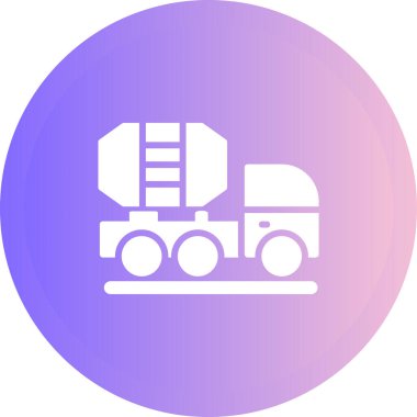 Kamyon simgesinin vektör illüstrasyonu