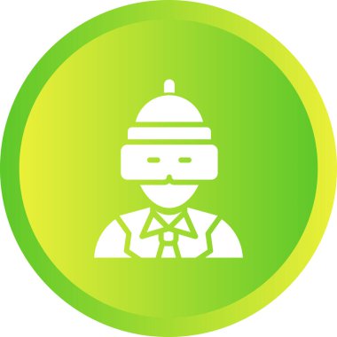 Maskeli ve maskeli bir kadının vektör çizimi