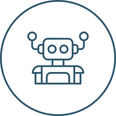 robot web simgesi vektör illüstrasyonu