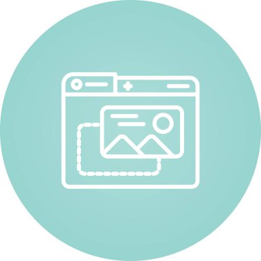 modern simge, vektör illüstrasyonu, web sitesi kavramı