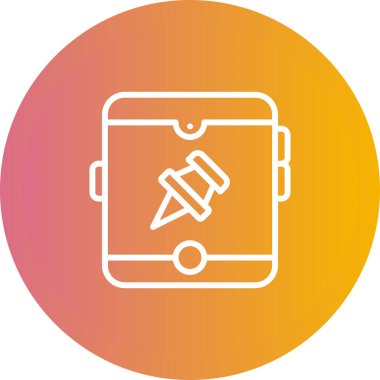 Küçük harf simgesi web basit tasarımı