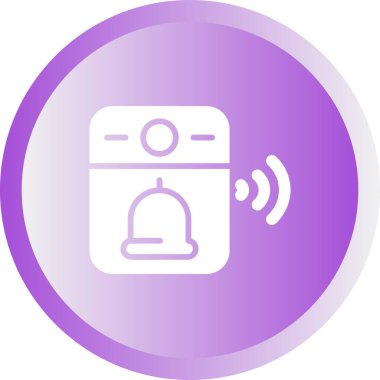 Video Kapı Çanı web simgesi, vektör illüstrasyonu 