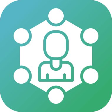 Avatar man simgesi, vektör illüstrasyonu