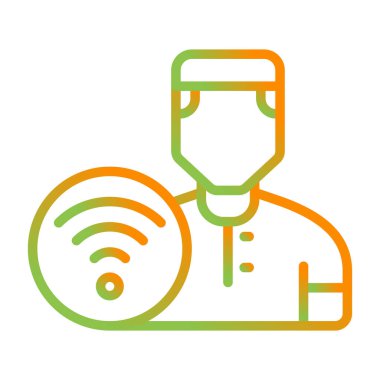 kablosuz ikon vektör illüstrasyonu