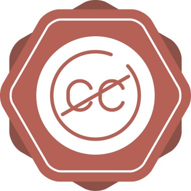 Renkli bir simgenin eşsiz vektör çizimi