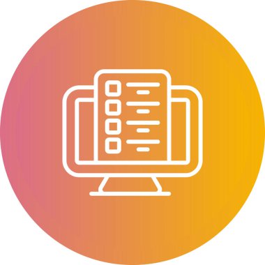 Bilgisayar web simge vektör çizim