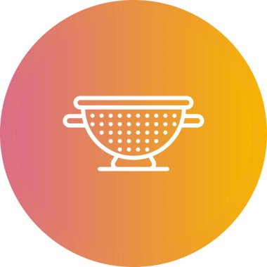 Colander web simgesi vektör illüstrasyonu 