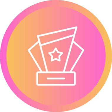 kupa simgesi vektör illüstrasyonu