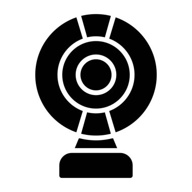 Web kamerası web simgesi vektör illüstrasyonu