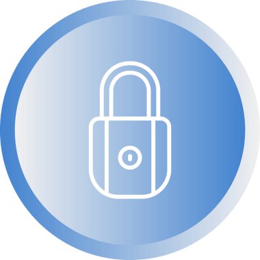 Kilit simgesi. illüstrasyon vektörü