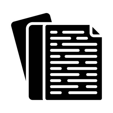 belge simgesi, vektör illüstrasyonu 