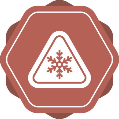 Kar Tanesi ikonu. vektör illüstrasyonu