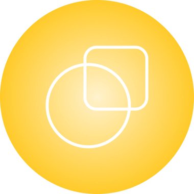 Yuvarlak bir daire etiketinin vektör çizimi