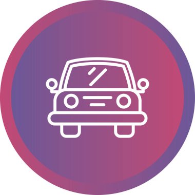 araba simgesi vektör illüstrasyonu