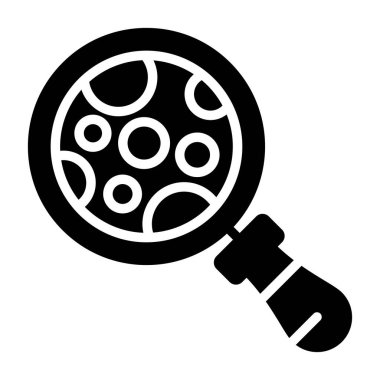 Büyütme cam ağ ikonu vektör illüstrasyonu  