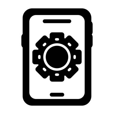 akıllı telefon web simgesi vektör çizimi