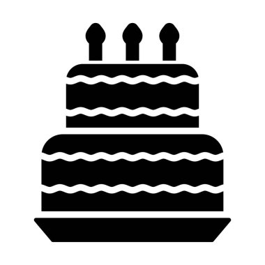 kek vektörü düz simgesi