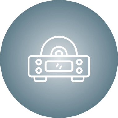 Benzersiz Radyo Vektörü Kabartma Simgesi