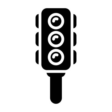 Trafik ışıkları simgesi, basit tasarım