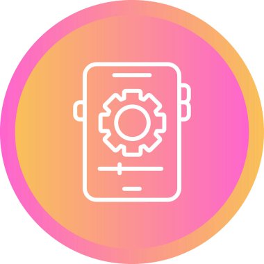 Smartphone Ayarları Web simgesi çizimi