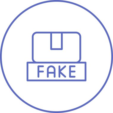 Sahtekar. Web simgesi basit illüstrasyon