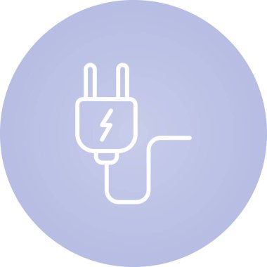 Elektrik simgesinin vektör illüstrasyonu