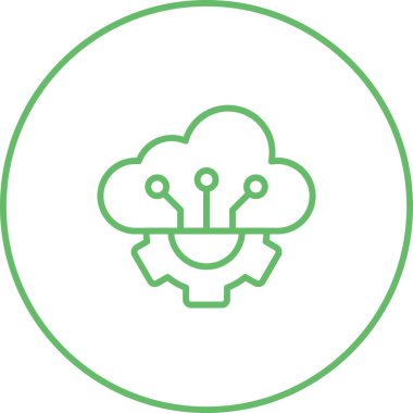 Bir ağaç simgesinin vektör illüstrasyonu