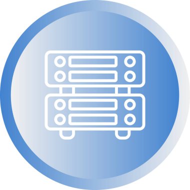 sunucu web simgesi vektör illüstrasyonu