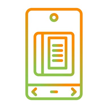 Vektör akıllı telefon simgesi illüstrasyonu