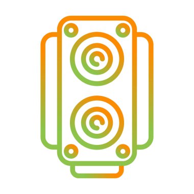 hoparlör simgesi vektör çizim