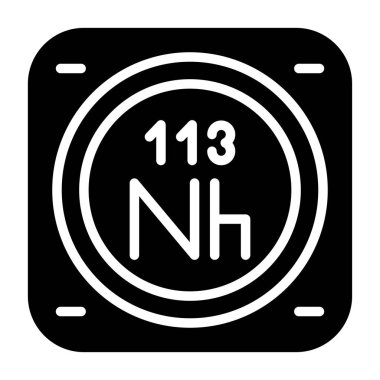 Kimyasal element ağ basit illüstrasyon