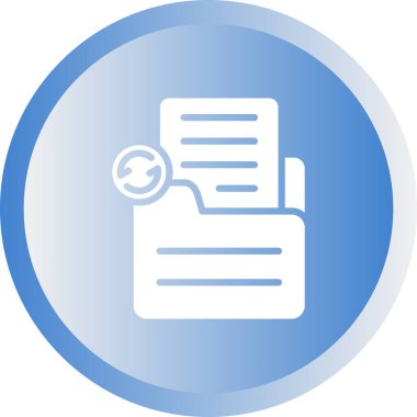 Belge. Web simgesi basit illüstrasyon