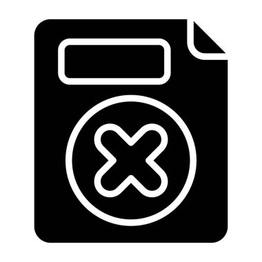 Silme dizininin vektör simgesi, vektör illüstrasyonu