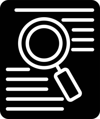 belge arama simgesi, vektör çizimi