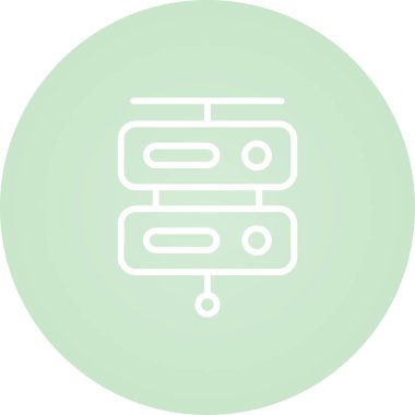 sunucu web simgesi vektör illüstrasyonu