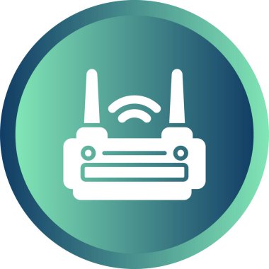 router simgesi web basit illüstrasyon