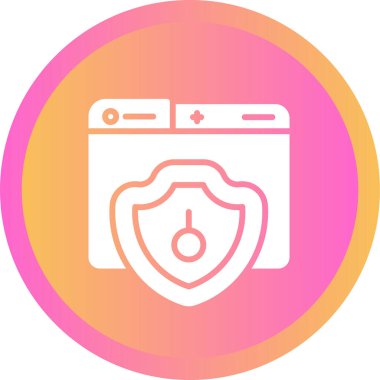 Güvenli bir simgenin vektör illüstrasyonu