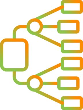 Ağ Diyagramı Web simgesi çizimi