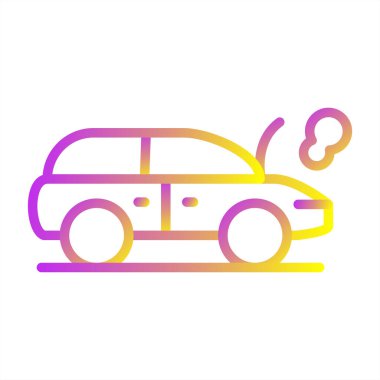 araba simgesi vektör illüstrasyonu